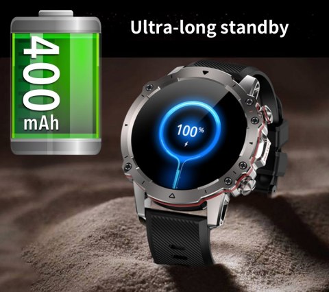 Smartwatch Męski Rubicon RNCF18 Set Czarny Bransoleta+Pasek