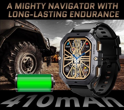 Smartwatch Męski Rubicon RNCF23 Bluetooth Call Black