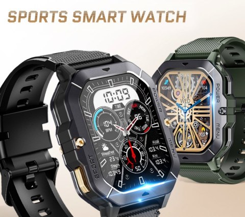 Smartwatch Męski Rubicon RNCF23 Bluetooth Call Black