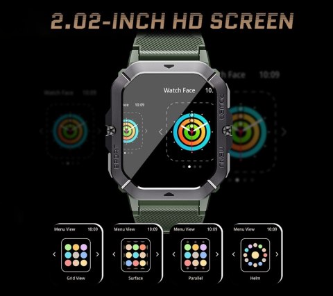 Smartwatch Męski Rubicon RNCF23 Bluetooth Call Black
