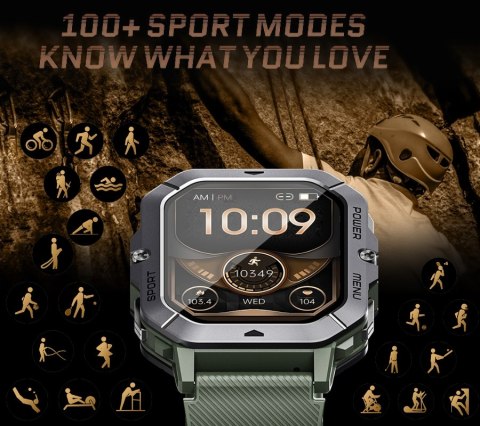Smartwatch Męski Rubicon RNCF23 Bluetooth Call Black