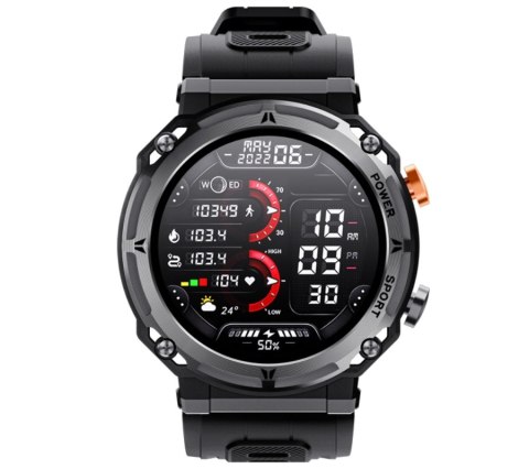 Smartwatch Męski Rubicon RNCF25 Black Bluetooth Call