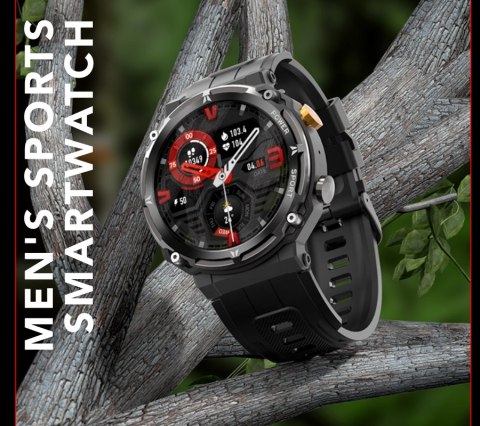 Smartwatch Męski Rubicon RNCF25 Black Bluetooth Call