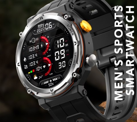 Smartwatch Męski Rubicon RNCF25 Black Bluetooth Call