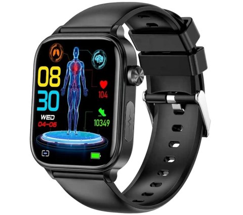Smartwatch Rubicon RNCF33 EKG Termometr + Pasek Bordowy