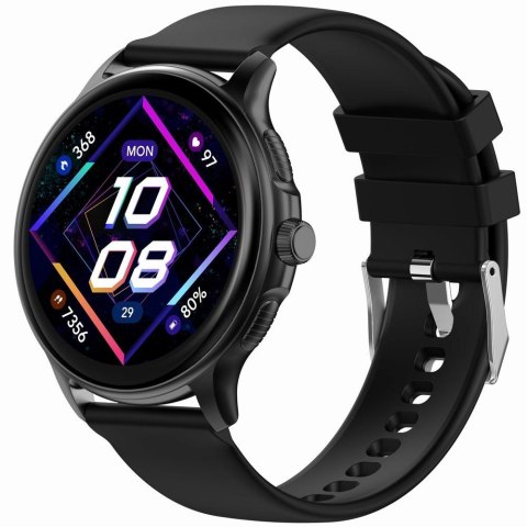 Smartwatch damski Gravity GT12-1 - czarny z bransoletą i paskiem