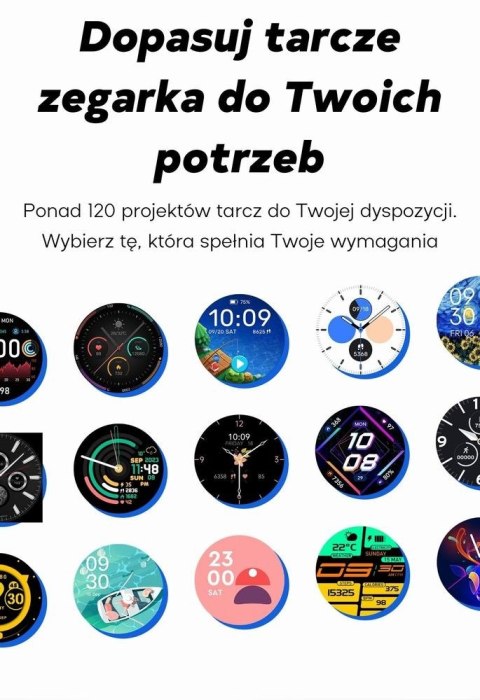 Smartwatch damski Gravity GT12-1 - czarny z bransoletą i paskiem