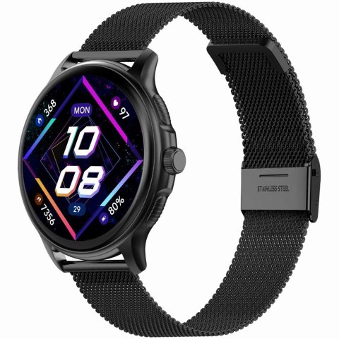 Smartwatch damski Gravity GT12-2 - granatowy z bransoletą