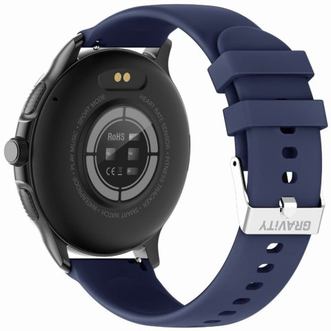 Smartwatch damski Gravity GT12-2 - granatowy z bransoletą