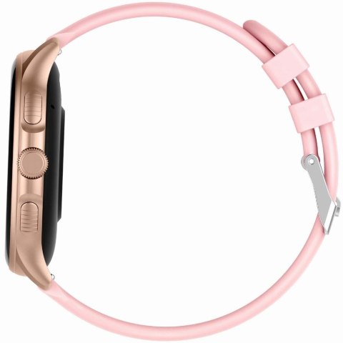 Smartwatch damski Gravity GT12-3 - różowe złoto i pudrowy róż