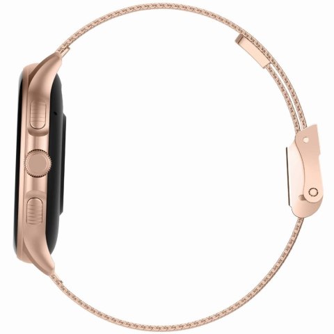 Smartwatch damski Gravity GT12-3 - różowe złoto i pudrowy róż