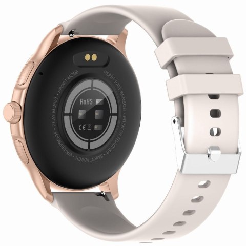Smartwatch Damski Gravity GT12-5 Szary z Paskiem i Bransoletą