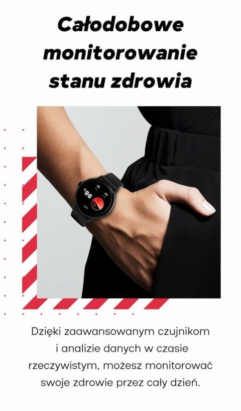 Smartwatch Damski Gravity GT12-6 Fioletowy ze Srebrną Bransoletą
