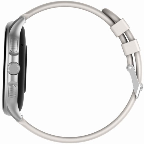 Smartwatch Damski Gravity GT12-8 Biały ze Srebrną Bransoletą