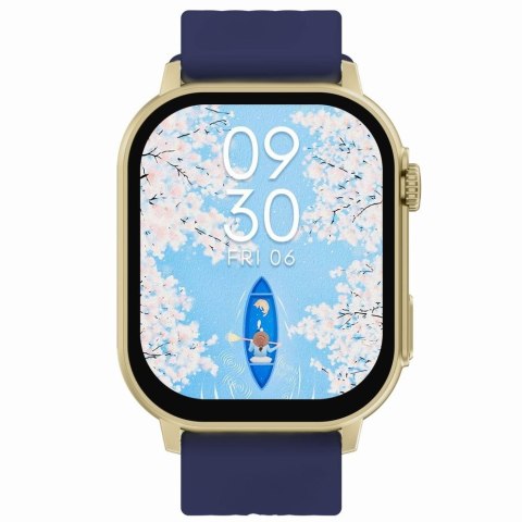 Smartwatch Damski GRAVITY GT15-11 Granatowy + Złota Bransoleta