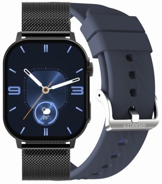 Smartwatch Damski Gravity GT15-12 Granatowy + Bransoleta Mesh