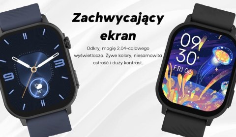 Smartwatch Damski Gravity GT15-12 Granatowy + Bransoleta Mesh