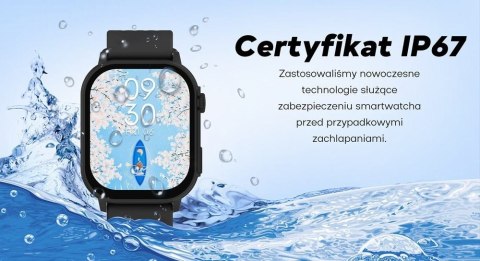Smartwatch Damski Gravity GT15-12 Granatowy + Bransoleta Mesh