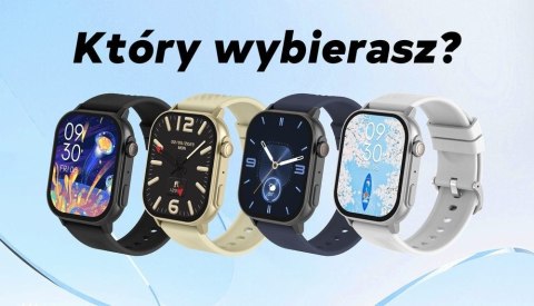 Smartwatch Damski Gravity GT15-12 Granatowy + Bransoleta Mesh