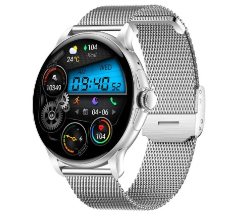 Smartwatch Damski Rubicon RNCF35 Silver - Bransoleta + Pasek