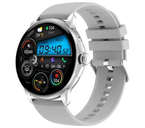 Smartwatch Damski Rubicon RNCF35 Silver - Bransoleta + Pasek