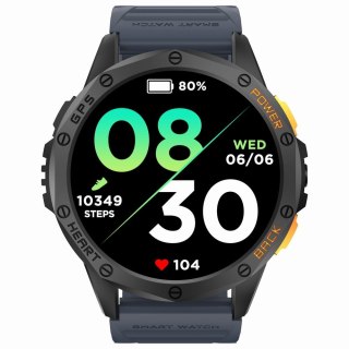 Smartwatch Męski Gravity GT24-1 GPS - Zestaw 2 Pasków Silikonowych