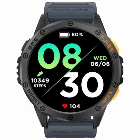 Smartwatch Męski Gravity GT24-1 GPS - Zestaw 2 Pasków Silikonowych