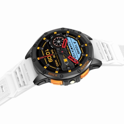Smartwatch Gravity GT24-2 GPS AMOLED (Czarny + Biały Pasek)