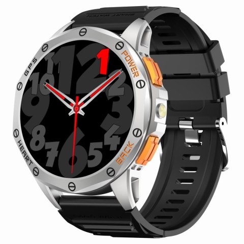 Smartwatch Gravity GT24-4 GPS AMOLED (Czarny + Pomarańczowy)