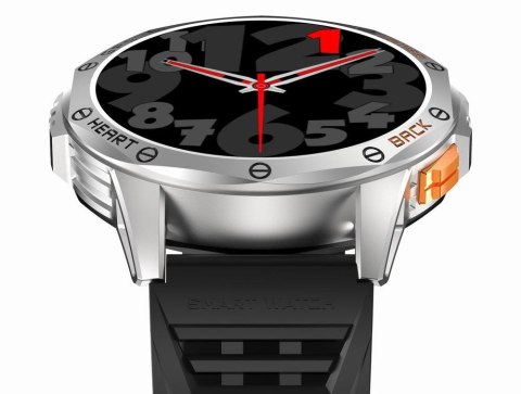 Smartwatch Gravity GT24-4 GPS AMOLED (Czarny + Pomarańczowy)