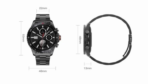 Smartwatch Gravity GT16-1 Złoty na Stalowej Bransolecie