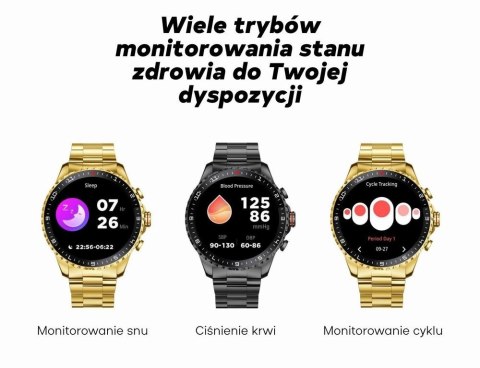 Smartwatch Męski GRAVITY GT16-2 Black z bransoletą