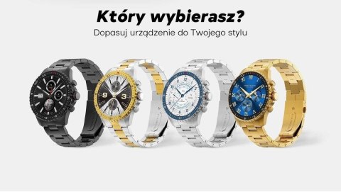 Smartwatch Męski GRAVITY GT16-2 Black z bransoletą