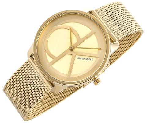 Zegarek Damski Calvin Klein Iconic Mesh Złoty 25200034