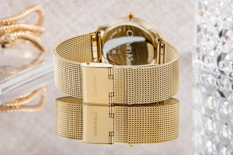 Zegarek Damski Calvin Klein Iconic Mesh Złoty 25200034