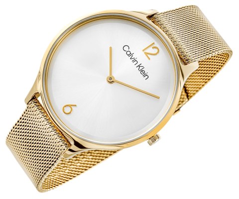 Zegarek Damski Calvin Klein Timeless Mesh Gold 25200003