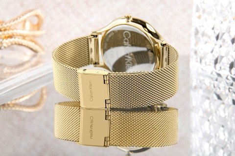 Zegarek Damski Calvin Klein Timeless Mesh Gold 25200003