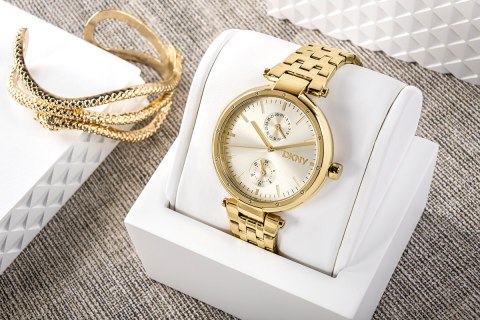 Zegarek Damski DKNY Downtown Multi Złoty