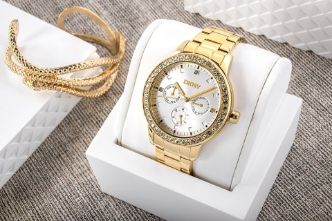 Zegarek Damski DKNY Parsons Multi Glitz Złoty