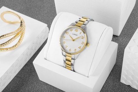 Zegarek damski Lorus Classic RG270VX9 bicolor z pudełkiem