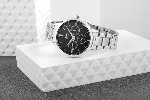 Damski zegarek Lorus Lady RP631DX9 - elegancja w czerni i stali