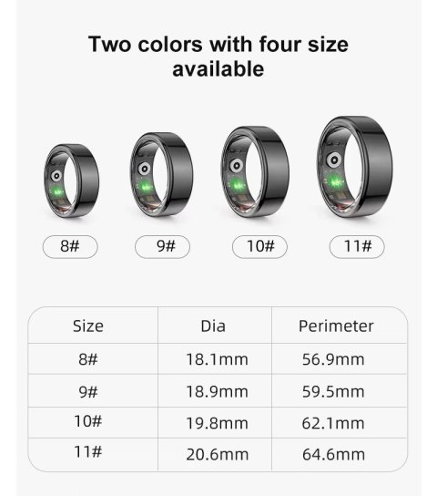 Smart Ring RUBICON R2 Silver SIZE-7