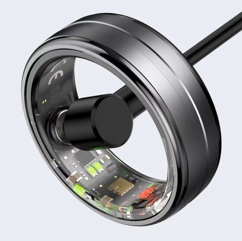 Smart Ring RUBICON R6 Deep Grey - Elegancki pierścień fitness