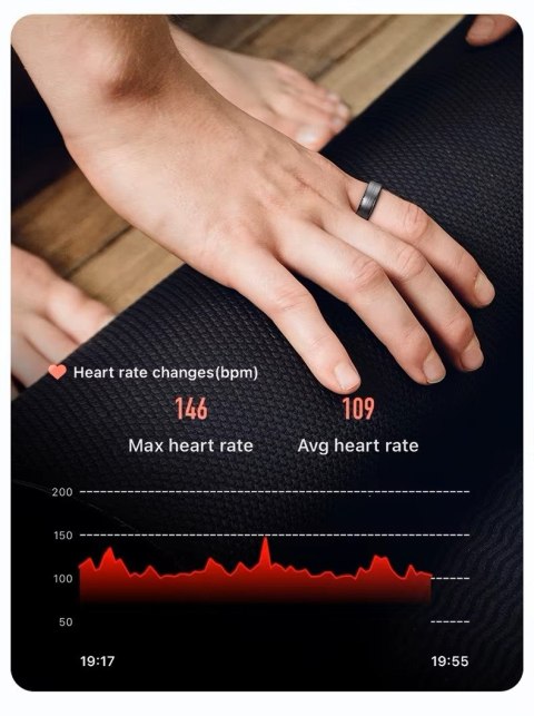 Smart Ring RUBICON R6 Gold - Złota elegancja i technologia
