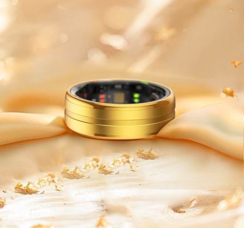 Smart Ring RUBICON R6 Gold - Złota elegancja i technologia