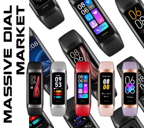 Smartband Damski RUBICON RNCF05 Rose Gold/Berry