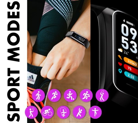 Smartband Damski Rubicon RNCF05 AMOLED Silver/Grey