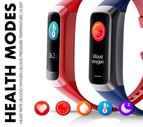 Smartband Damski Rubicon RNCF05 AMOLED Silver/Grey