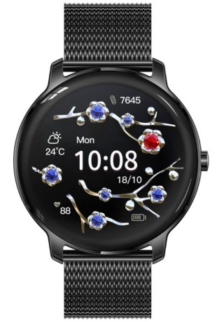 Smartwatch Damski Rubicon RNBE66 Black Super Slim