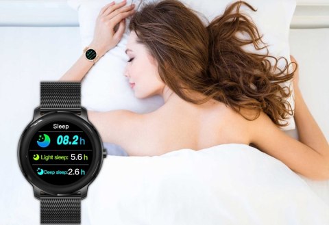 Smartwatch Damski Rubicon RNBE66 Black Super Slim
